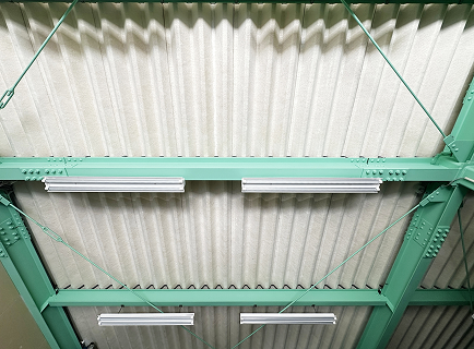 天井部除塵・壁面洗浄